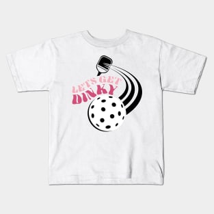 PickleBall lets get dinky Kids T-Shirt